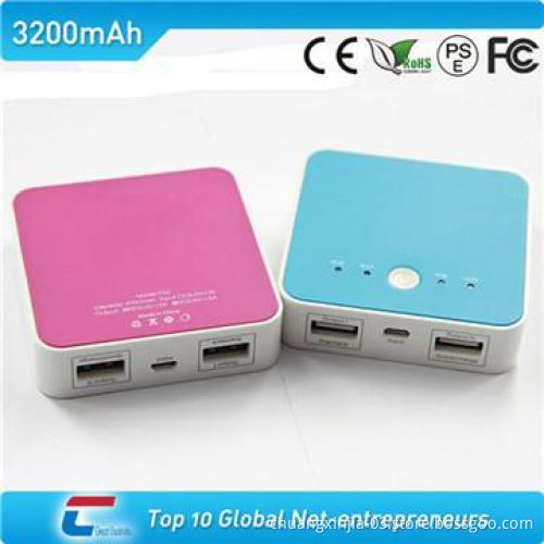 external power bank 3000 with double USB outputs